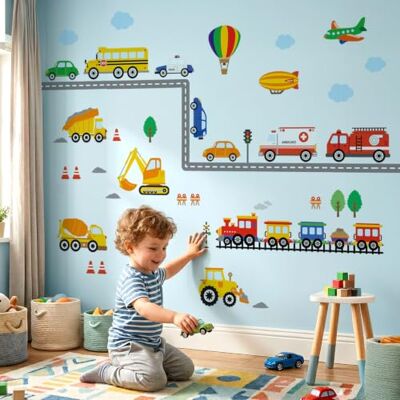 DECOWALL DS8-8047 Sticker mural décoratif pour salon, chambre à coucher, chambre d'enfant DECOWALL DS8-8047 Sticker mural décoratif pour salon, chambre à coucher, chambre d'enfant