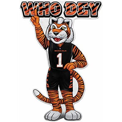 Rico Industries Fanions NFL Cincinnati Bengals en forme de mascotte en forme de fanion – Décoration de maison et de salon – Feutre doux à accrocher Rico Industries Fanions NFL Cincinnati Bengals en forme de mascotte en forme de fanion – Décoration de maison et de salon – Feutre doux à accrocher