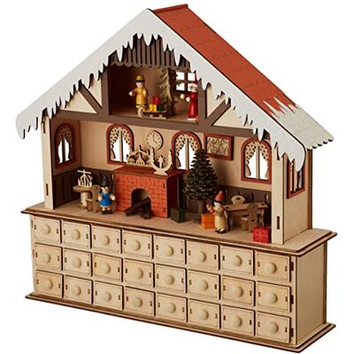 small foot advent calendar living room with wooden lighting, modern Christmas decoration, 10546 small foot advent calendar living room with wooden lighting, modern Christmas decoration, 10546