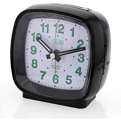 Jouailla Réveil Quartz Noir avec lumière (800156N) Jouailla Réveil Quartz Noir avec lumière (800156N)