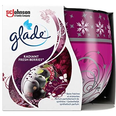 Glade Lot de 6 bougies parfumées aux huiles essentielles Radiant Fresh Berries 73 (6 x 120 g) Glade Lot de 6 bougies parfumées aux huiles essentielles Radiant Fresh Berries 73 (6 x 120 g)