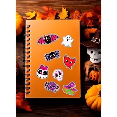 FIESTAS GUIRCA Autocollants holographiques assortis pour Halloween Décoration de fête pour Halloween et célébrations à thème Idéal pour les fêtes d'horreur et les événements effrayants FIESTAS GUIRCA Autocollants holographiques assortis pour Halloween Décoration de fête pour Halloween et célébrations à thème Idéal pour les fêtes d'horreur et les événements effrayants