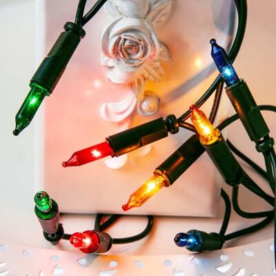 Hellum Lot de 10 guirlandes lumineuses courtes colorées pour sapin de Noël Guirlande lumineuse intérieure avec prise pour fenêtre colorée, longueur 1,35 m, pour salon, jardin d'hiver, sapin <59 lm Hellum Lot de 10 guirlandes lumineuses courtes colorées pour sapin de Noël Guirlande lumineuse intérieure avec prise pour fenêtre colorée, longueur 1,35 m, pour salon, jardin d'hiver, sapin <59 lm