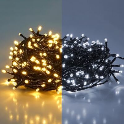 SALCAR 23 m Guirlande Lumière Etanche, Chaîne de Lumière Noël, Lumineuse Led avec 8 Modes dans Salon Jardin pour Mariage Anniversaire Party Fête SALCAR 23 m Guirlande Lumière Etanche, Chaîne de Lumière Noël, Lumineuse Led avec 8 Modes dans Salon Jardin pour Mariage Anniversaire Party Fête