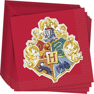 Unique 23561 Lot de 16 serviettes en papier Motif Harry Potter Multicolore 13 cm Unique 23561 Lot de 16 serviettes en papier Motif Harry Potter Multicolore 13 cm