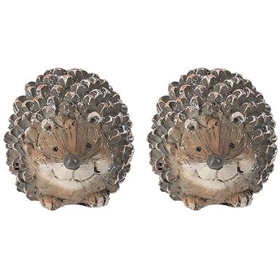 Ideen mit Herz Figurine décorative hérisson 7,5 cm de haut, 6 cm de large, 5,5 cm de profondeur Lot de 2 Ideen mit Herz Figurine décorative hérisson 7,5 cm de haut, 6 cm de large, 5,5 cm de profondeur Lot de 2
