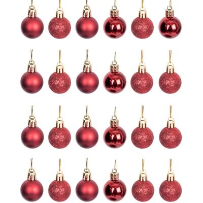 SHATCHI Lot de 12 boules de Noël incassables pour sapin de Noël 30 mm Décorations de Noël à suspendre Brillantes, mates, pailletées SHATCHI Lot de 12 boules de Noël incassables pour sapin de Noël 30 mm Décorations de Noël à suspendre Brillantes, mates, pailletées