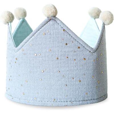 Papierdrachen Couronne d'anniversaire en mousseline avec imprimé Couronne décorative en mousseline pour bébé et enfant Chapeau de décoration de fête pour garçons et filles Papierdrachen Couronne d'anniversaire en mousseline avec imprimé Couronne décorative en mousseline pour bébé et enfant Chapeau de décoration de fête pour garçons et filles