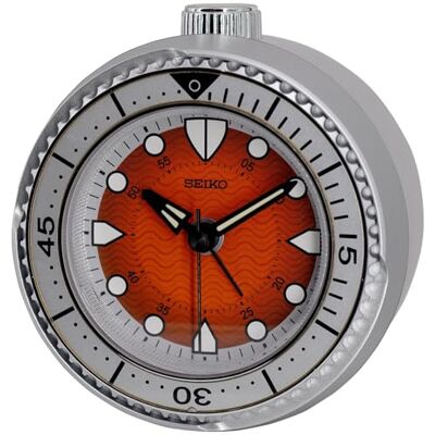 Seiko Réveil Argenté/orange Seiko Réveil Argenté/orange