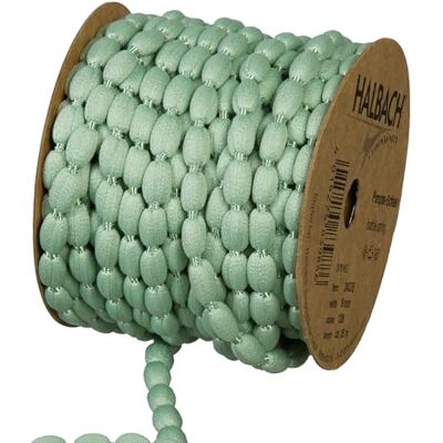 Halbach Seidenbänder Bordure à pompons Largeur 8 mm Longueur 15 m Ruban avec pompons comme guirlande de pompons Décoration de mariage, décoration de fête de jardin Couleur : menthe Halbach Seidenbänder Bordure à pompons Largeur 8 mm Longueur 15 m Ruban avec pompons comme guirlande de pompons Décoration de mariage, décoration de fête de jardin Couleur : menthe