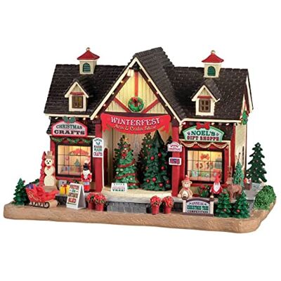 Lemax 25865-UK Caddington Village Lighted Building : Winterfest Arts & Crafts Show Lemax 25865-UK Caddington Village Lighted Building : Winterfest Arts & Crafts Show