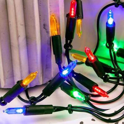 Hellum guirlande int. 35 lumières, guirlande sapin Noël multicolore, long. éclairée 5,1 m, déco fenêtre Noël, câble vert <59 lm 833577 Hellum guirlande int. 35 lumières, guirlande sapin Noël multicolore, long. éclairée 5,1 m, déco fenêtre Noël, câble vert <59 lm 833577