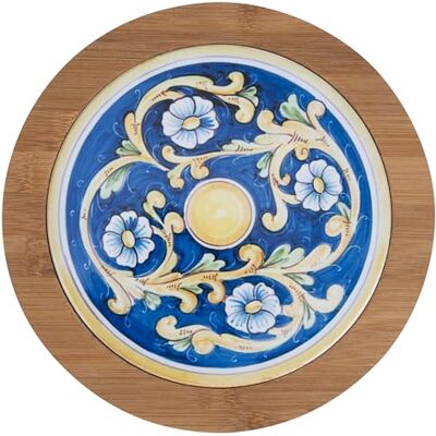 Tivoli Carrelage décoratif 20 cm en céramique et bambou, Sicile Tivoli Carrelage décoratif 20 cm en céramique et bambou, Sicile