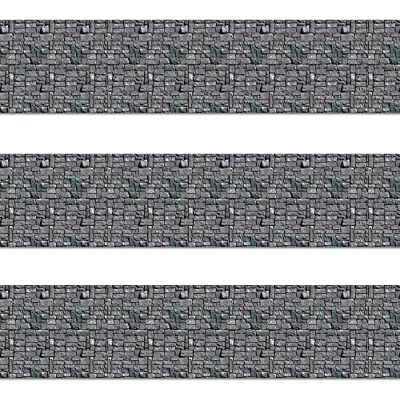 Beistle S00911AZ3 Lot de 3 toiles de fond pour cabine photo en pierre pour fournitures de fête d'Halloween, décorations à thème médiéval, plastique, gris Beistle S00911AZ3 Lot de 3 toiles de fond pour cabine photo en pierre pour fournitures de fête d'Halloween, décorations à thème médiéval, plastique, gris