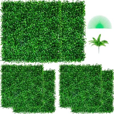 VEVOR Lot de 6 tableaux muraux artificiels pour plantes 20 x 20" Vert artificiel Panneau de buis artificiel En polyéthylène 50 x 50 cm Décoration murale VEVOR Lot de 6 tableaux muraux artificiels pour plantes 20 x 20" Vert artificiel Panneau de buis artificiel En polyéthylène 50 x 50 cm Décoration murale