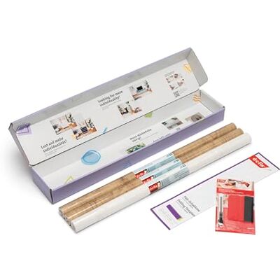 d-c-fix Kit adhésif pour meubles Ikea Besta Sideaboard 2 Ribbeck Oak, 1 blanc béton (67,5 cm x 2 m chacun) d-c-fix Kit adhésif pour meubles Ikea Besta Sideaboard 2 Ribbeck Oak, 1 blanc béton (67,5 cm x 2 m chacun)