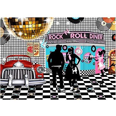 musykrafties 50s Décorations de fête Années Bannière Musique Fournitures d'anniversaire Arrière-Plan 84x60 Pouce musykrafties 50s Décorations de fête Années Bannière Musique Fournitures d'anniversaire Arrière-Plan 84x60 Pouce