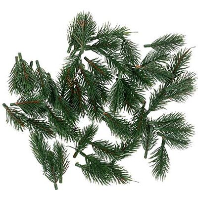 Ideen mit Herz Lot de 55 branches de sapin artificielles Vert 6,5 cm de long Décoration de couronne de l'Avent Vert sapin Ideen mit Herz Lot de 55 branches de sapin artificielles Vert 6,5 cm de long Décoration de couronne de l'Avent Vert sapin