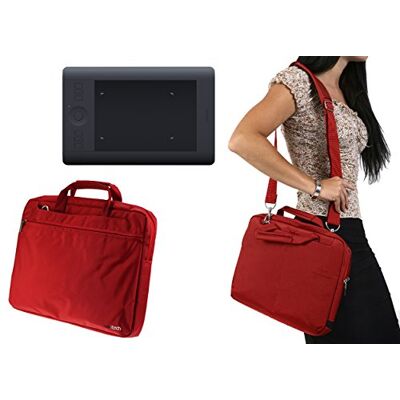 Navitech Petit Cas de Tablette Graphique Rouge/Sac Compatible avec Wacom Intuos Navitech Petit Cas de Tablette Graphique Rouge/Sac Compatible avec Wacom Intuos
