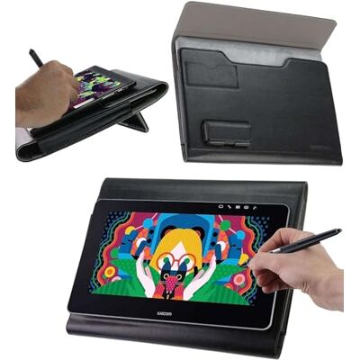 Broonel Étui portefeuille en cuir pour tablette graphique Wacom Cintiq Pro 16 Broonel Étui portefeuille en cuir pour tablette graphique Wacom Cintiq Pro 16
