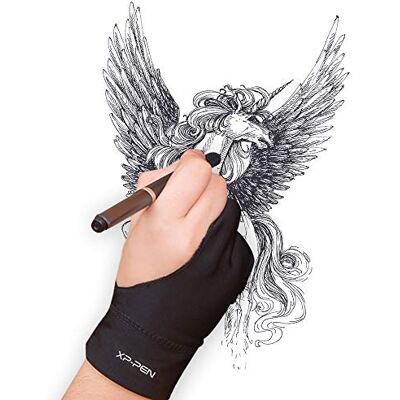 XP-Pen Gant de dessin anti-salissure Lycra graphique deux doigts S/M/L Taille L XP-Pen Gant de dessin anti-salissure Lycra graphique deux doigts S/M/L Taille L