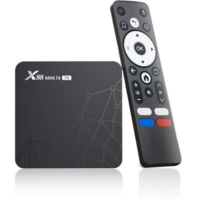 ADDCOLOR Boitier Android TV, TV Box Android 14 avec 2GB 16GB RK3518 Quad-Core 64bit Cortex-A53 chipset, Android TV Box 2025 Prend en Charge Le WiFi bi-Bande, Bluetooth 5.0, HDMI 2.0 et HD 4K ADDCOLOR Boitier Android TV, TV Box Android 14 avec 2GB 16GB RK3518 Quad-Core 64bit Cortex-A53 chipset, Android TV Box 2025 Prend en Charge Le WiFi bi-Bande, Bluetooth 5.0, HDMI 2.0 et HD 4K