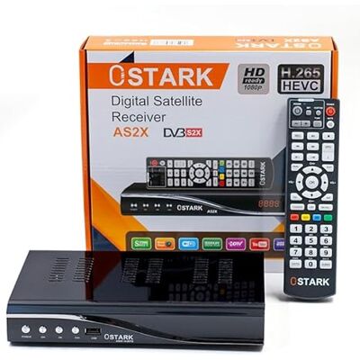 Ostark AS2X Récepteur satellite numérique 10 bits FTA DVB S2 S S2X DVBS2 HDMI FHD 1080P FTA H265 USB WiFi RJ45 inclus Ostark AS2X Récepteur satellite numérique 10 bits FTA DVB S2 S S2X DVBS2 HDMI FHD 1080P FTA H265 USB WiFi RJ45 inclus