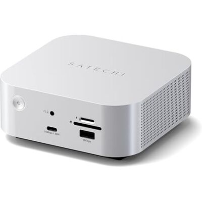 SATECHI CubeDock™ Thunderbolt 5 Docking Station 13 en 1, Boîtier SSD NVMe Pour MacBook Pro/Mini & PC Thunderbolt 5, USB4, 80/120Gbps, 140W, jusqu'à 8K, Ethernet 2.5GbE, USB-C/A, refroidissement actif SATECHI CubeDock™ Thunderbolt 5 Docking Station 13 en 1, Boîtier SSD NVMe Pour MacBook Pro/Mini & PC Thunderbolt 5, USB4, 80/120Gbps, 140W, jusqu'à 8K, Ethernet 2.5GbE, USB-C/A, refroidissement actif