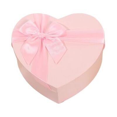 GOXQIT Boîte cadeau en forme de cœur avec couvercle et ruban rouge, bleu et rose pour la Saint-Valentin, mariage, emballage de fleurs, décoration pour cadeau (rose, S 16 x 14 x 6 cm) GOXQIT Boîte cadeau en forme de cœur avec couvercle et ruban rouge, bleu et rose pour la Saint-Valentin, mariage, emballage de fleurs, décoration pour cadeau (rose, S 16 x 14 x 6 cm)