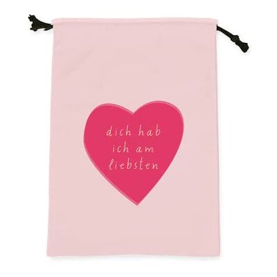 GRAFIK WERKSTATT Das Original Grafik-Werkstatt Pochette cadeau 100% coton Sac cadeau Emballage Je t'ai aimé GRAFIK WERKSTATT Das Original Grafik-Werkstatt Pochette cadeau 100% coton Sac cadeau Emballage Je t'ai aimé