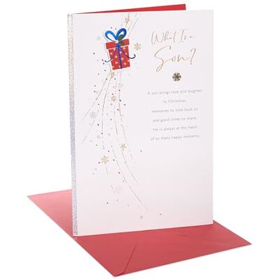 UK Greetings Carte de Noël pour fils Motif sentimental UK Greetings Carte de Noël pour fils Motif sentimental