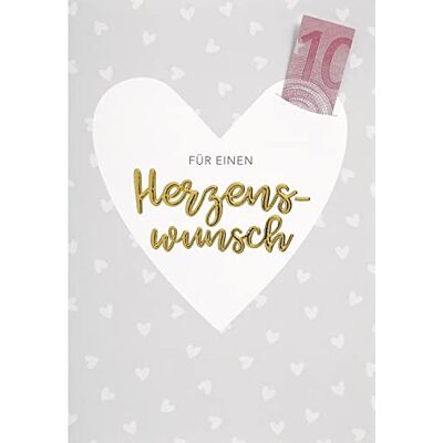 Perleberg Carte de monnaie générale – Collection Lifestyle – Carte cadeau avec motif cœur et fente pour argent – Cartes à billets avec enveloppe assortie – Carte cadeau de 11,6 x 16,6 cm Perleberg Carte de monnaie générale – Collection Lifestyle – Carte cadeau avec motif cœur et fente pour argent – Cartes à billets avec enveloppe assortie – Carte cadeau de 11,6 x 16,6 cm