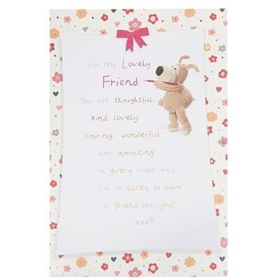 Boofle Carte d'anniversaire pour elle/amie – Motif mignon Boofle Carte d'anniversaire pour elle/amie – Motif mignon