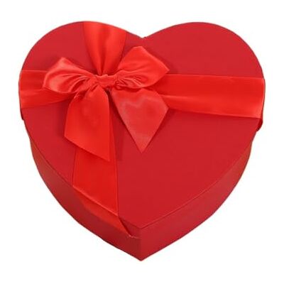 GOXQIT Boîte cadeau en forme de cœur avec couvercle et ruban rouge, bleu et rose pour la Saint-Valentin, mariage, emballage de fleurs, décoration pour cadeau (rouge, M-18,5 x 17 x 7,5 cm) GOXQIT Boîte cadeau en forme de cœur avec couvercle et ruban rouge, bleu et rose pour la Saint-Valentin, mariage, emballage de fleurs, décoration pour cadeau (rouge, M-18,5 x 17 x 7,5 cm)