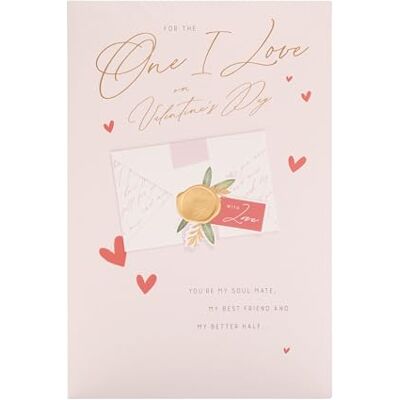 UK Greetings Carte de Saint-Valentin pour la personne que j'aime – Motif enveloppe UK Greetings Carte de Saint-Valentin pour la personne que j'aime – Motif enveloppe