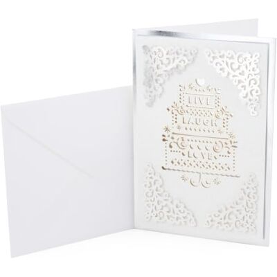 Hallmark Carte de mariage signature (Live Laugh Love) Hallmark Carte de mariage signature (Live Laugh Love)