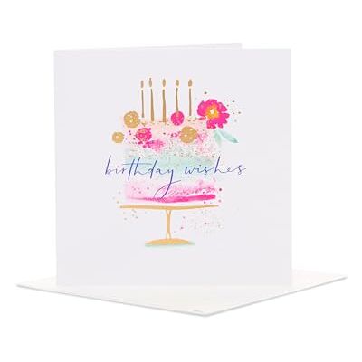 UK Greetings Carte d'anniversaire pour elle/amie – Motif gâteau floral – De la collection Camden UK Greetings Carte d'anniversaire pour elle/amie – Motif gâteau floral – De la collection Camden