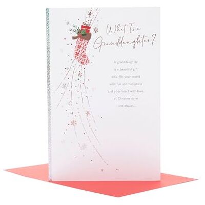 UK Greetings Carte de Noël pour petite-fille – Design spécial UK Greetings Carte de Noël pour petite-fille – Design spécial