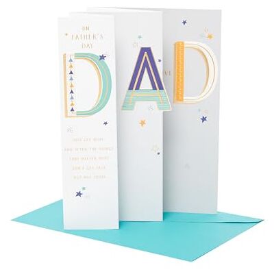 UK Greetings Carte de fête des pères pour papa – Motif sentimental UK Greetings Carte de fête des pères pour papa – Motif sentimental
