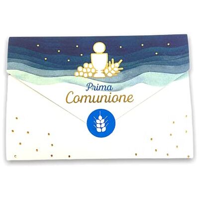 Creative 96-558 Carte de vœux de communion porte-argent pour enfant, avec étiquette fermée, 11 x 16 cm Creative 96-558 Carte de vœux de communion porte-argent pour enfant, avec étiquette fermée, 11 x 16 cm