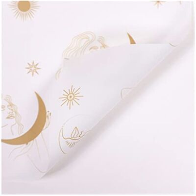 Rouleau de papier d'emballage 20 pièces 58 x 58 cm motif lune imperméable papier d'emballage fleur emballage cadeau d'anniversaire papier de soie fournitures de fleuriste (couleur : C2) Rouleau de papier d'emballage 20 pièces 58 x 58 cm motif lune imperméable papier d'emballage fleur emballage cadeau d'anniversaire papier de soie fournitures de fleuriste (couleur : C2)