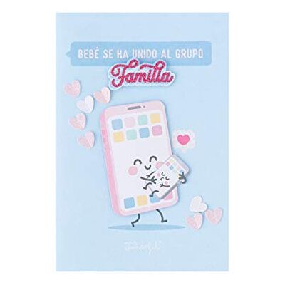 Mr. Wonderful Carte postale Bébé rejoint le groupe Famille Mr. Wonderful Carte postale Bébé rejoint le groupe Famille