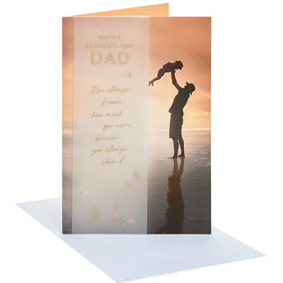 UK Greetings Carte de fête des pères pour papa Carte pour papa, grand-père, mari Lui, garçons, hommes Image de papa et fils Avec enveloppe 14,9 x 22,9 cm UK Greetings Carte de fête des pères pour papa Carte pour papa, grand-père, mari Lui, garçons, hommes Image de papa et fils Avec enveloppe 14,9 x 22,9 cm
