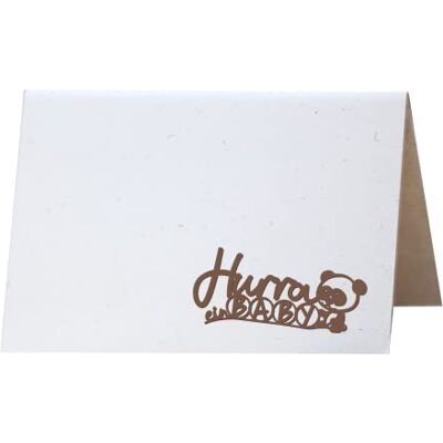 Holzgrusskarten Carte en papier originale avec inscription en bois véritable en noyer Hurra un bébé, carte postale, carte cadeau, carte pliante, carte d'anniversaire Holzgrusskarten Carte en papier originale avec inscription en bois véritable en noyer Hurra un bébé, carte postale, carte cadeau, carte pliante, carte d'anniversaire