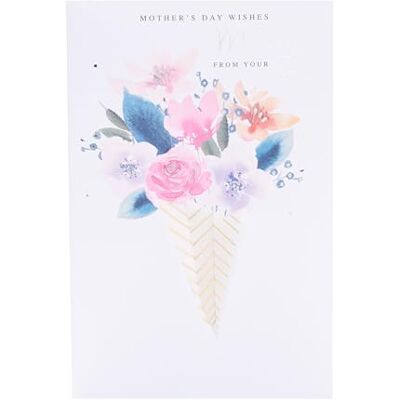 UK Greetings Carte de fête des mères pour maman de la part de votre fils – Motif bouquet floral UK Greetings Carte de fête des mères pour maman de la part de votre fils – Motif bouquet floral