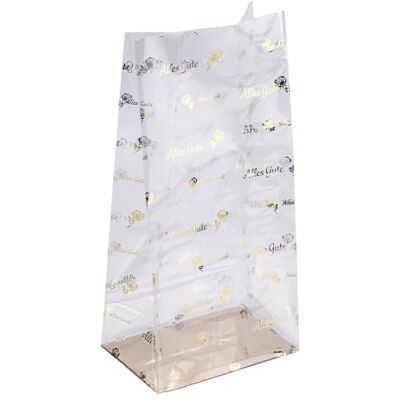 Ideen mit Herz Lot de 30 sachets à fond plat Impression dorée Emballage cadeau élégant Sacs à biscuits Qualité alimentaire 14 cm x 9 cm, 30 cm (Tout bon) Ideen mit Herz Lot de 30 sachets à fond plat Impression dorée Emballage cadeau élégant Sacs à biscuits Qualité alimentaire 14 cm x 9 cm, 30 cm (Tout bon)