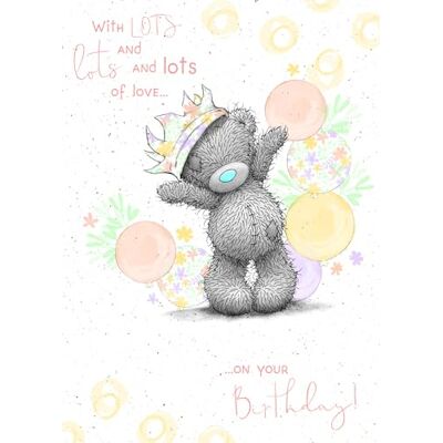 Me To You Tatty Teddy Carte d'anniversaire Inscription Lots of Love Collection officielle Me To You Tatty Teddy Carte d'anniversaire Inscription Lots of Love Collection officielle