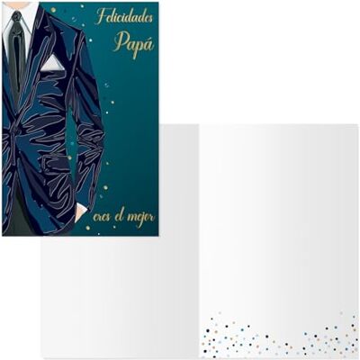 DOHE Carte de vœux pour la fête des pères, en papier, multicolore, 11,5 x 17 cm, 6 DOHE Carte de vœux pour la fête des pères, en papier, multicolore, 11,5 x 17 cm, 6