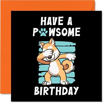 Stuff4 Funny Birthday Cards for Men Women from the Pet Pawsome Birthday Pet Birthday Card from Pet for Mum or Dad, Funny Pet Dog Cat Gifts, 145mm x 145mm, Multicolour Stuff4 Funny Birthday Cards for Men Women from the Pet Pawsome Birthday Pet Birthday Card from Pet for Mum or Dad, Funny Pet Dog Cat Gifts, 145mm x 145mm, Multicolour