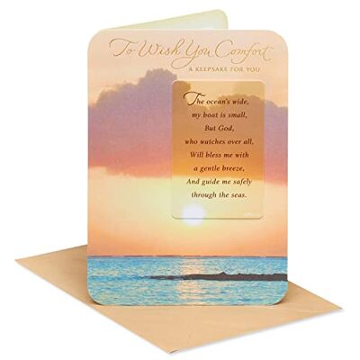American Greetings Carte de condoléances religieuses avec poche (spécialement fermée) American Greetings Carte de condoléances religieuses avec poche (spécialement fermée)